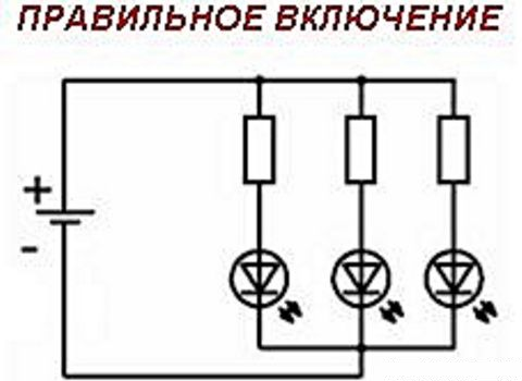 Правильно рассчитать светодиод
